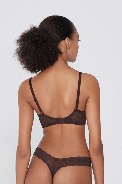 Brown Unpadded Balconette Bra, 5701_830W, large image number 2
