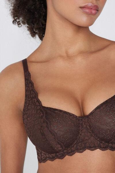 Brown Unpadded Balconette Bra, 5701_830W, large image number 3
