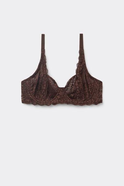 Brown Unpadded Balconette Bra, 5701_830W, large image number 4