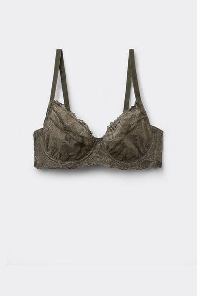 Green Paris Recycled Lace Unpadded Balconette Bra, 5701_226Z, large image number 4