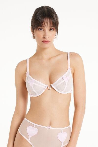 White Paris Sweetheart Balconette Bra, , large image number 0