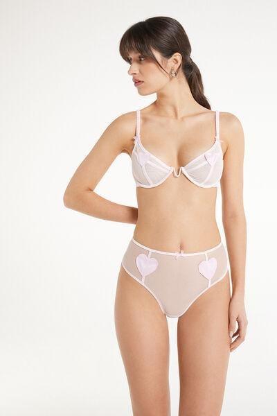 White Paris Sweetheart Balconette Bra, , large image number 1