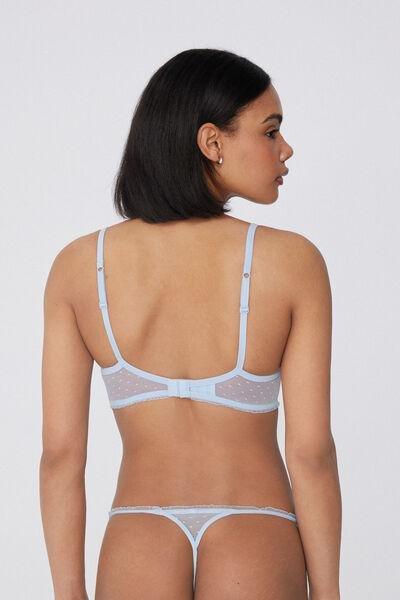 Blue Lace Bliss Balconette Bra, 5701_307Y, large image number 1
