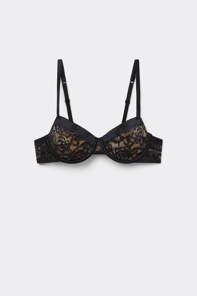 Black Armony Balconette Bra, Black, large image number 1
