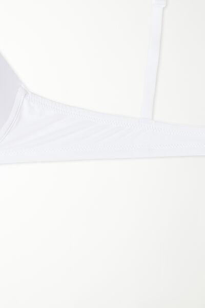 White Microfibre Push-Up Bra, , large image number 5