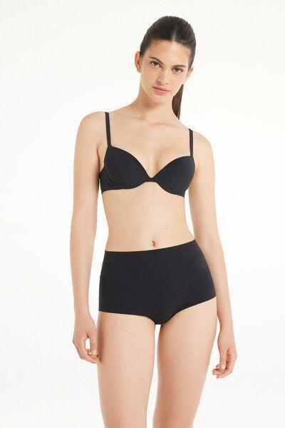 Black Padded Push-Up Bra, , large image number 1