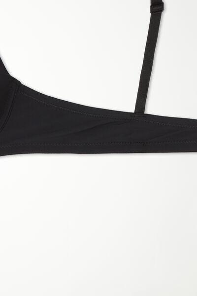 Black Padded Push-Up Bra, Black, large image number 5