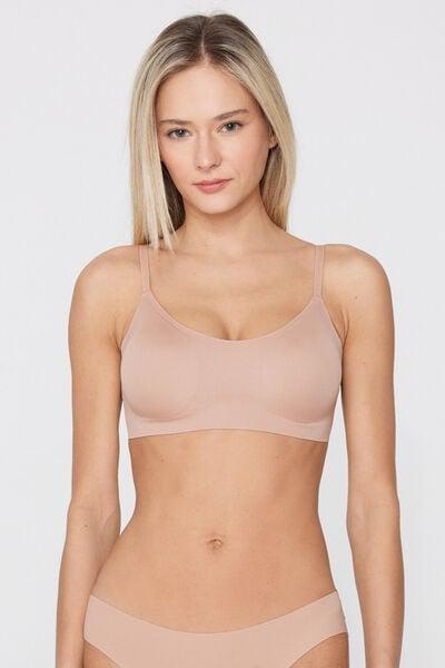 Beige Natural Lifting Laser Cut Triangle Bra, Natural Blush, large image number 1