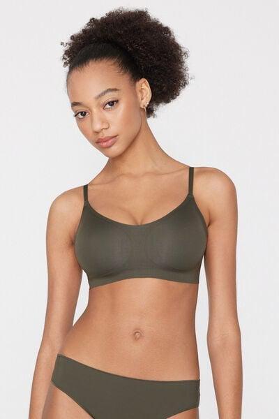 Green Natural Lifting Laser Cut Triangle Bra, 5701_226Z, large image number 1