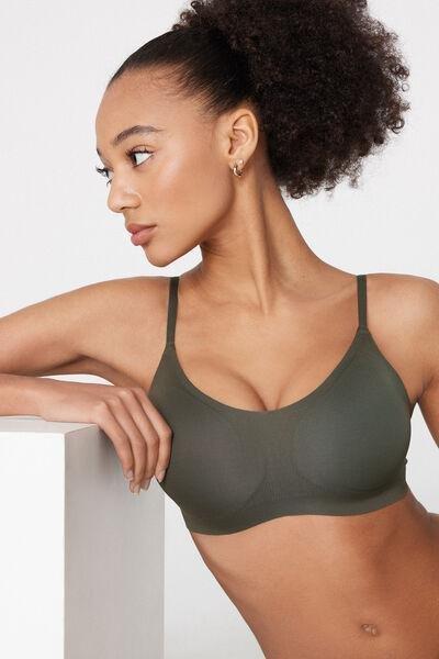 Green Natural Lifting Laser Cut Triangle Bra, 5701_226Z, large image number 3