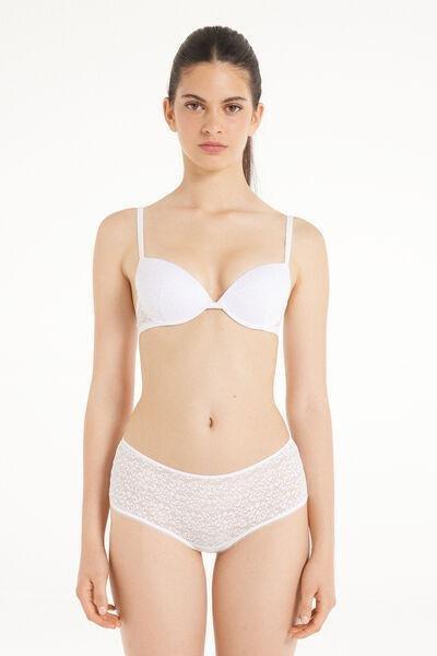 White Padded Push-Up Bra, , large image number 3