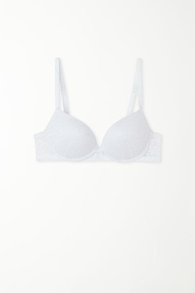 White Padded Push-Up Bra, , large image number 4