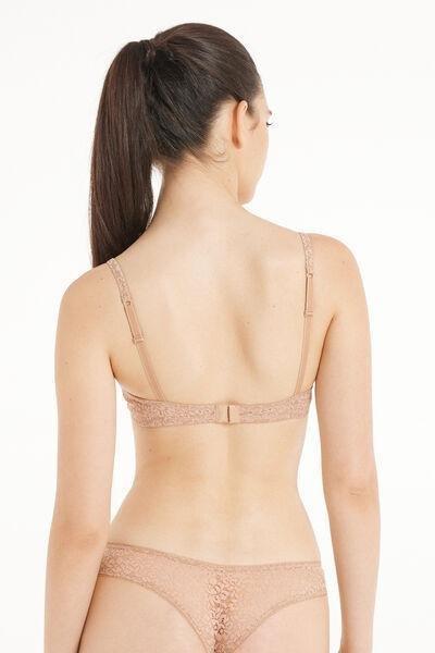 Beige Padded Push-Up Bra, , large image number 2