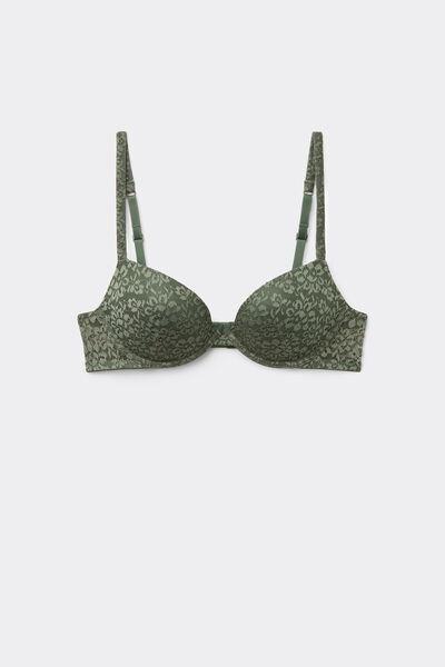 MILITARY GREEN Moscow Recycled Lace Push-Up Bra, 5701_920W, large image number 3