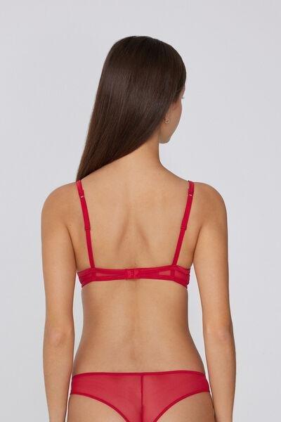 Red Rose Wonder Padded Push-Up Lace Bra, 5701_873V, large image number 1