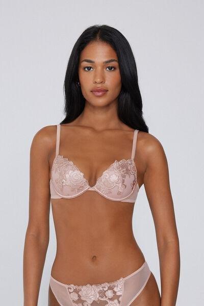 Pink Venice Rose Wonder Padded Lace Push-Up Lace Bra, 5701_982Y, large image number 1