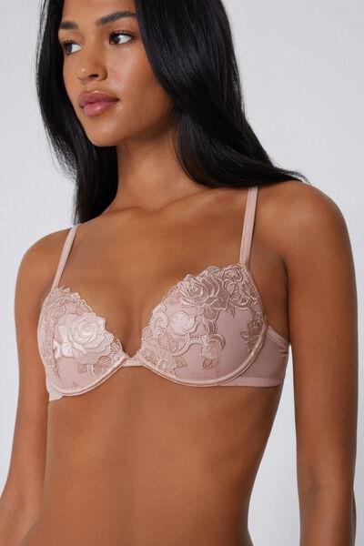Pink Venice Rose Wonder Padded Lace Push-Up Lace Bra, 5701_982Y, large image number 3