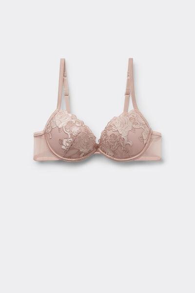 Pink Venice Rose Wonder Padded Lace Push-Up Lace Bra, 5701_982Y, large image number 4