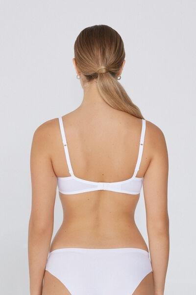 White Microfiber Wien Balconette Bra, , large image number 2
