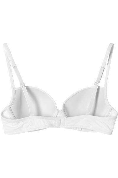White Microfiber Wien Balconette Bra, , large image number 5