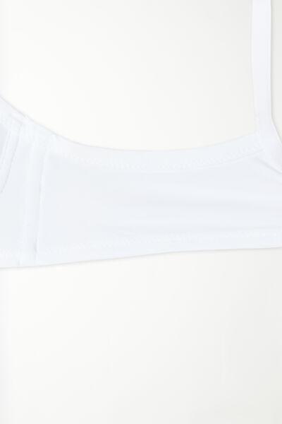 White Microfiber Wien Balconette Bra, , large image number 6