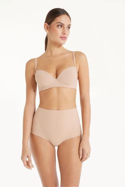 Beige Microfiber Wien Balconette Bra, , large image number 1