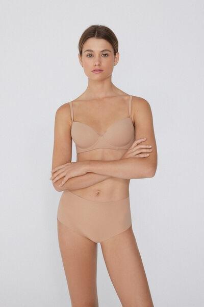 Beige Microfiber Wien Balconette Bra, Natural Blush, large image number 1