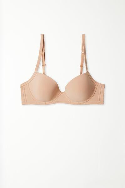 Beige Microfiber Wien Balconette Bra, , large image number 4