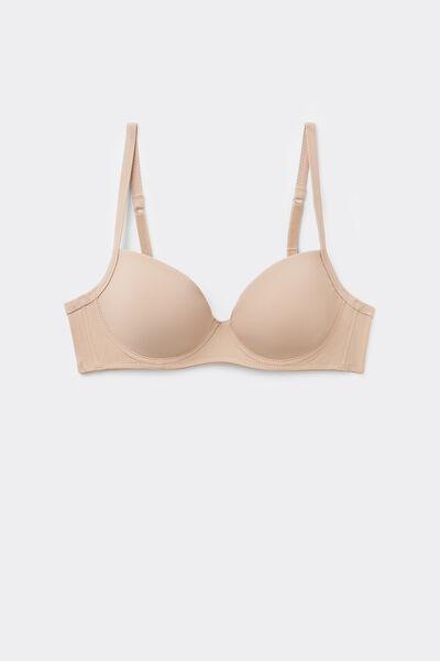 Beige Microfiber Wien Balconette Bra, Natural Blush, large image number 4