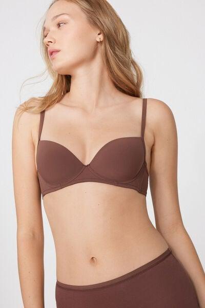 Caramel Wien Recycled Microfibre Balconette Bra, 5701_304Y, large image number 3