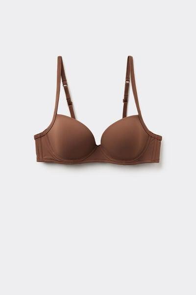 Caramel Wien Recycled Microfibre Balconette Bra, 5701_304Y, large image number 4