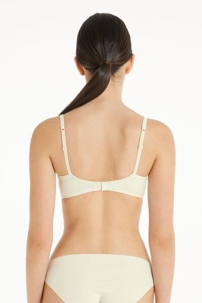 Cream Microfiber Wien Balconette Bra, , large image number 2
