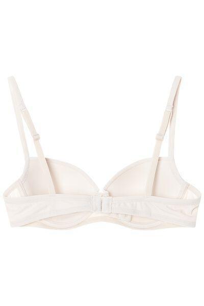 Cream Microfiber Wien Balconette Bra, , large image number 5