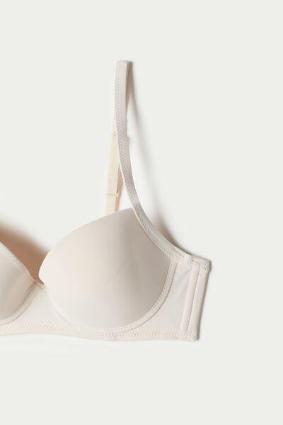 Cream Microfiber Wien Balconette Bra, Ivory Cream, large image number 7