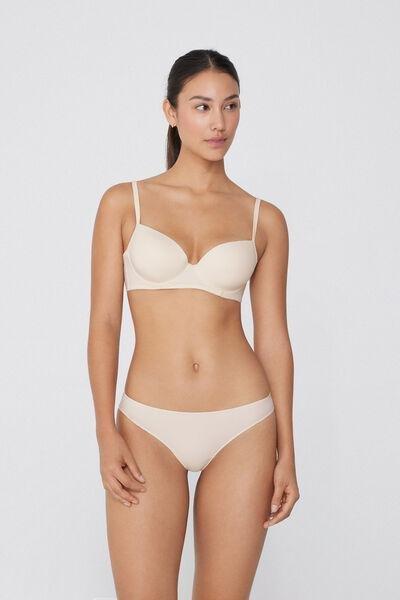 Cream Microfiber Wien Balconette Bra, Ivory Cream, large image number 8
