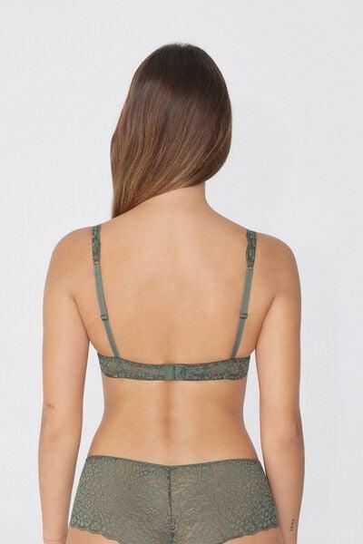 MILITARY GREEN Miami Recycled Lace Balconette Bra, 5701_920W, large image number 2