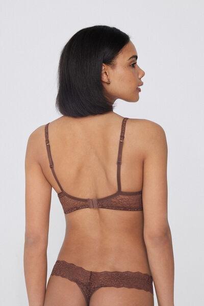 Caramel Slightly Padded Balconette Bra, 5701_304Y, large image number 2