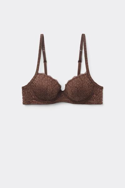 Caramel Slightly Padded Balconette Bra, 5701_304Y, large image number 4