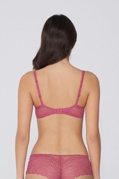 Pink Slightly Padded Balconette Bra, 5701_322Y, large image number 2