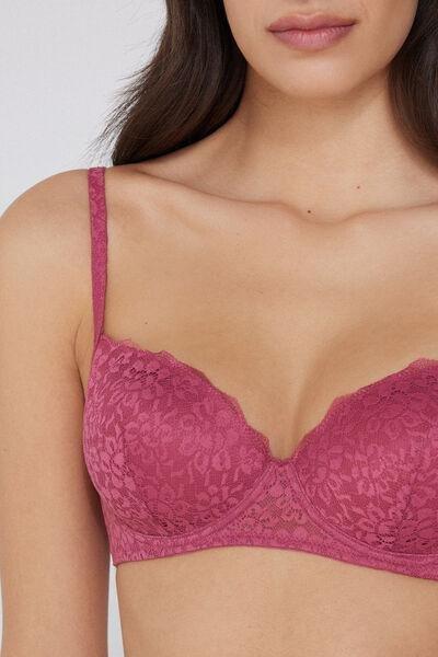 Pink Slightly Padded Balconette Bra, 5701_322Y, large image number 3