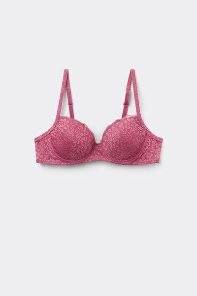 Pink Slightly Padded Balconette Bra, 5701_322Y, large image number 4
