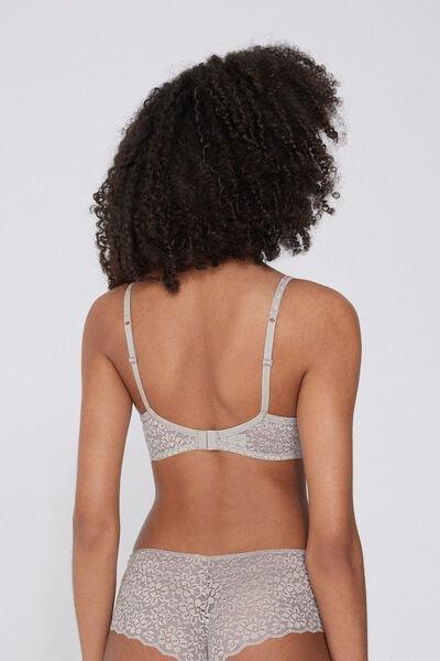 Grey Slightly Padded Balconette Bra, 5701_347J, large image number 2