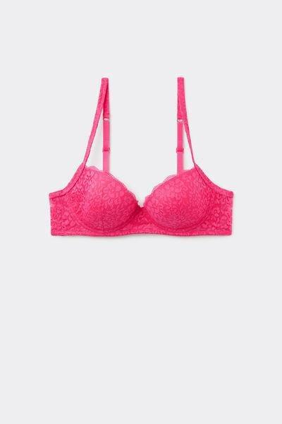 Pink Slightly Padded Balconette Bra, 5701_545Y, large image number 2
