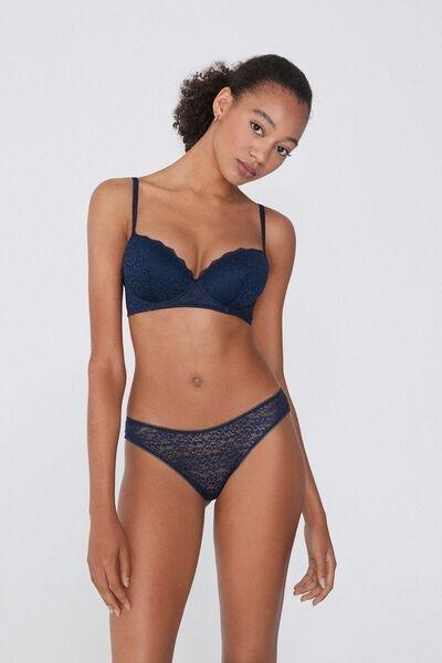 حمالة صدر بالكونيت مبطنة قليلاً من الدانتيل الأزرق المطلق من wien, Absolute Blue, large image number 0