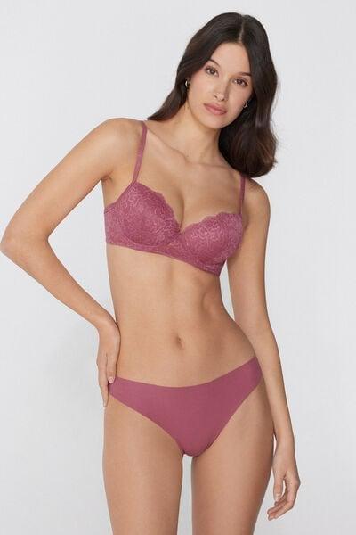 Pink Wien Recycled Lace Slightly Padded Balconette Bra, 5701_179Z, large image number 0