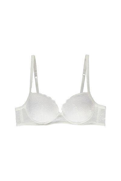 White Wien Balconette Bra, White, large image number 4