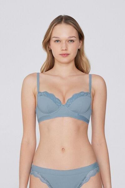 Blue Lounge Retreat Balconette Bra, 5701_326Y, large image number 1