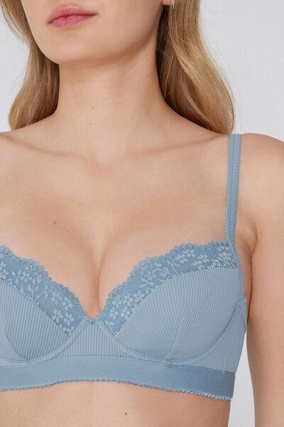 Blue Lounge Retreat Balconette Bra, 5701_326Y, large image number 3