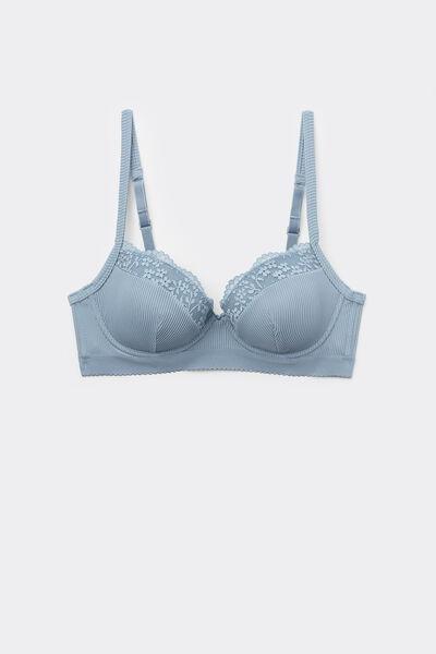 Blue Lounge Retreat Balconette Bra, 5701_326Y, large image number 4