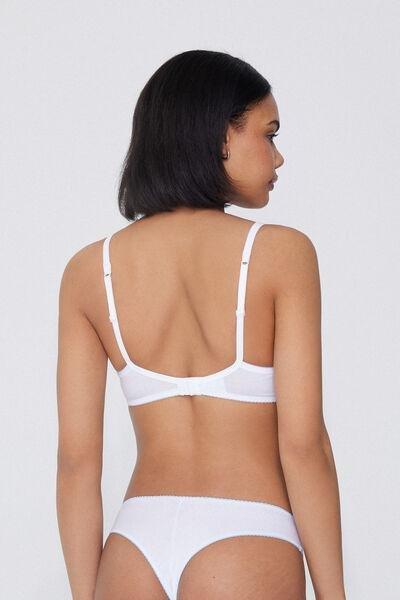 White Fairy Princess Balconette Bra, White, large image number 2